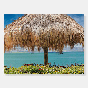 Tropical Beach Hut Wall Art Coastal Decor Foam Board