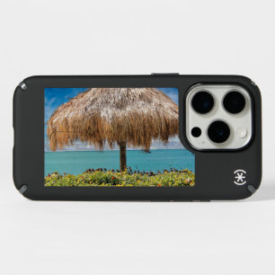 Tropical Beach Hut Wall Art Coastal Decor iPhone 15 Pro Case