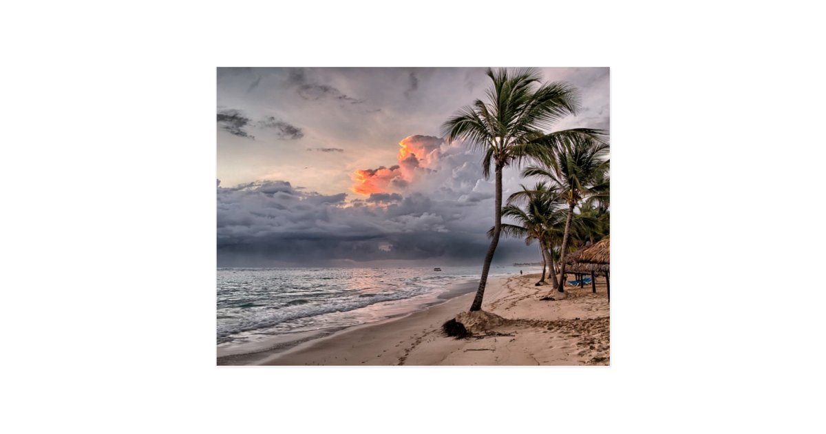 Tropical beach in the Caribbean Postcard | Zazzle.com