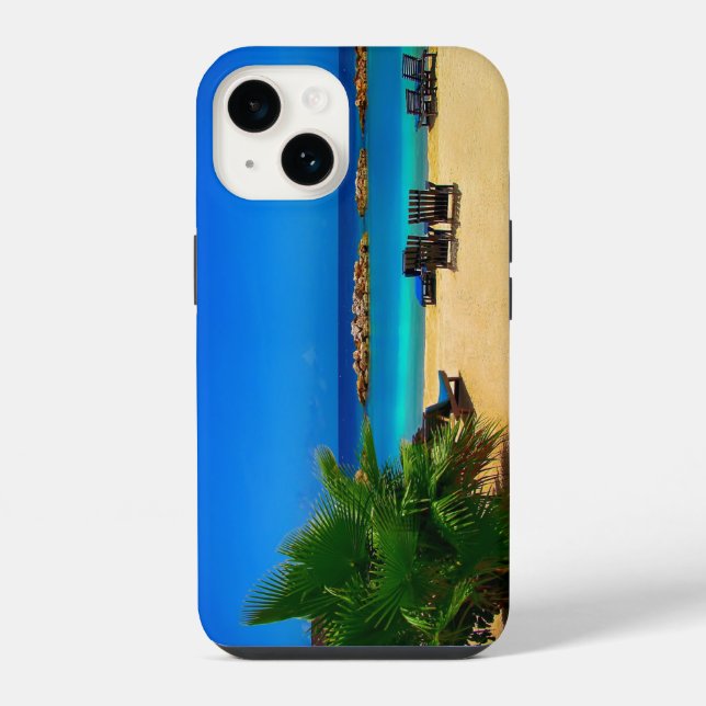 Tropical Beach Iphone Case (Back)
