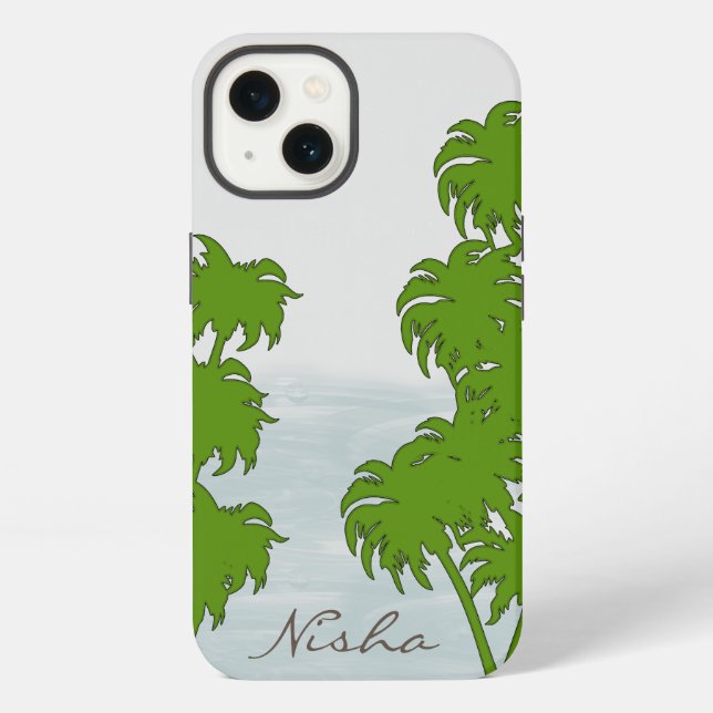 Tropical Beach  Iphone Case (Back)