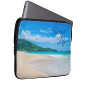 Tropical Beach Island Life Laptop Sleeve (Front Right)