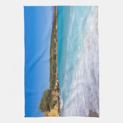 Tropical Beach Island Paradise Photo Kitchen Towel