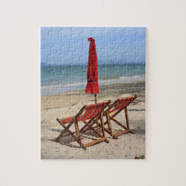 Tropical beach jigsaw puzzle (Vertical)