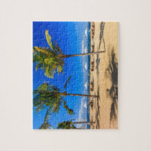Tropical beach jigsaw puzzle.