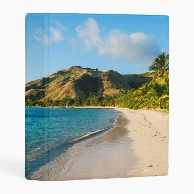 Tropical Beach Landscape, Fiji Mini Binder (Front/Spine)