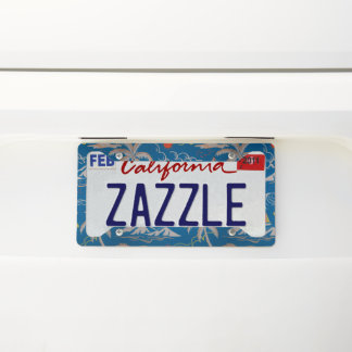Tropical Beach License Plate Frame