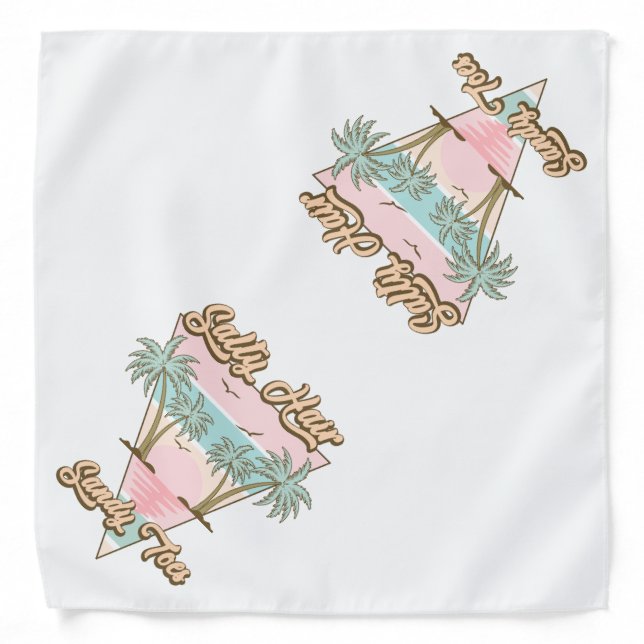 Tropical Beach Life Bandana (Front)