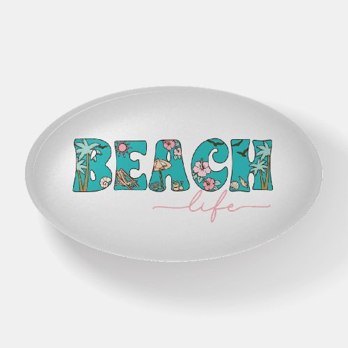 Tropical Beach Life Summer Paperweight