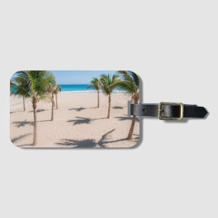 Tropical Beach Luggage Tag