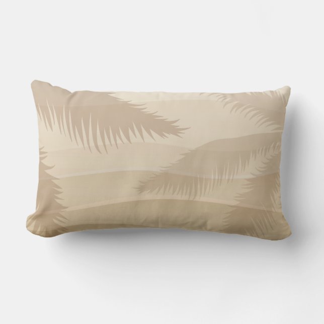 Tropical Beach Lumbar Pillow (Front)