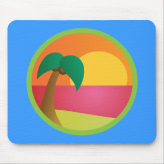 Tropical Beach Mouse Pad