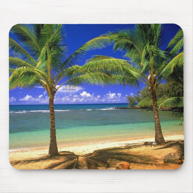 tropical beach mouse pad (Front)
