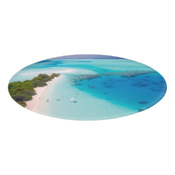 Tropical Beach Name Tag by Argos_Photography at Zazzle