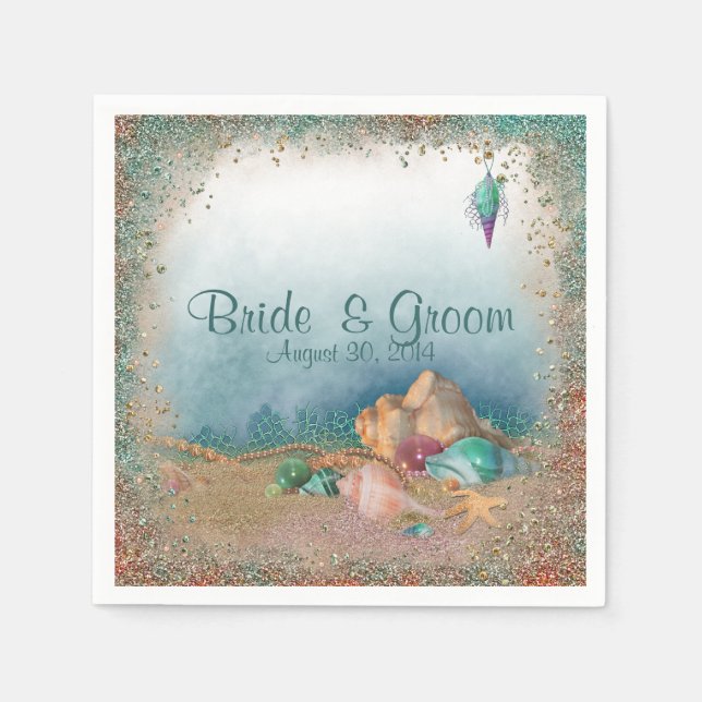 Tropical Beach Napkins (Front)