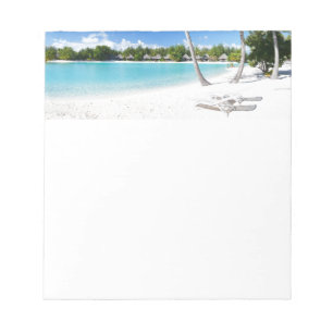 Tropical beach notepad
