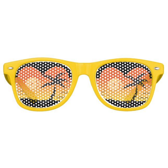TROPICAL BEACH NOVELTY SUNGLASSES SHADES (Front)