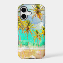 Tropical Beach Ocean Custom iPhone Case