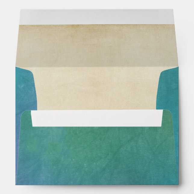 Tropical Beach Ocean Envelopes (Back (Bottom))