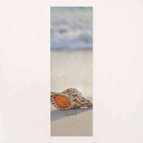 Tropical Beach Ocean Sand Seashell Yoga Mat