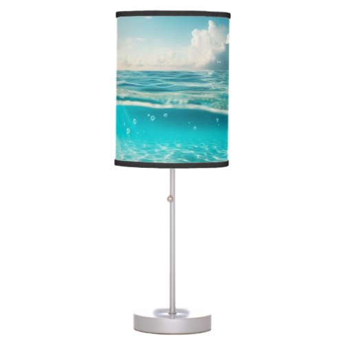 Tropical Beach Ocean Waters Table Lamp
