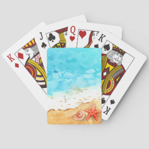 Tropical Beach Ocean Waves Bicycle Playing Cards