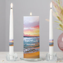 Tropical Beach Ocean Waves Sunset Wedding