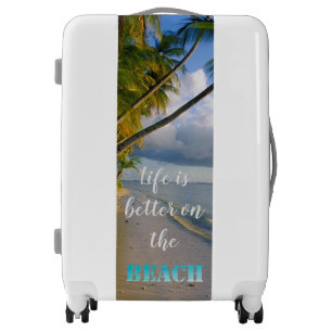 Tropical Beach, Palm,Sand Luggage