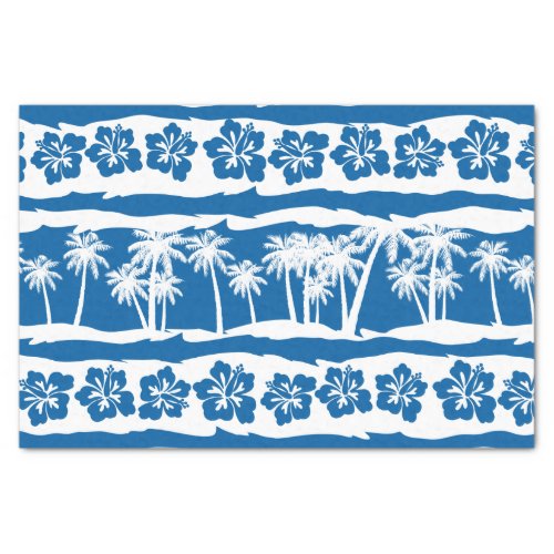 Tropical beach palm stripes tissue paper