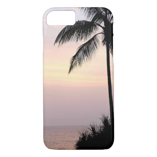 Tropical Beach Palm Sunset iPhone 87 Case