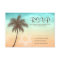 Tropical Beach Palm Tree Bat Mitzvah Response Card