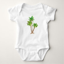 Tropical Beach Palm Tree Watercolor