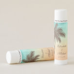 Tropical Beach Palm Tree Wedding Favors Lip Balm