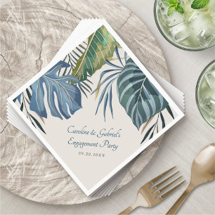 Tropical Beach Palm Wedding Napkins