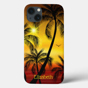 Tropical Beach Palms iPhone 13 Case