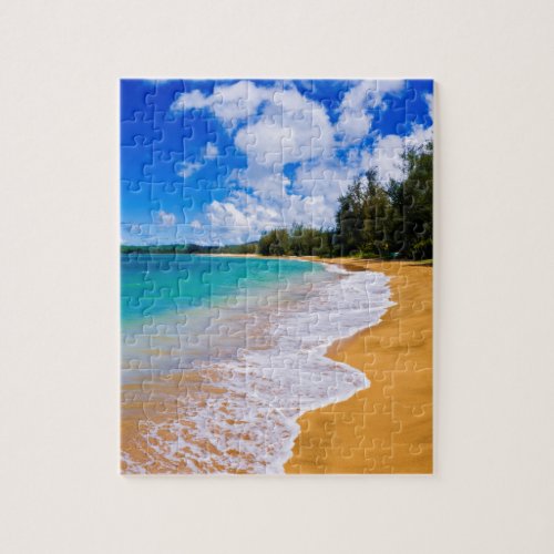 Tropical beach paradise Hawaii Jigsaw Puzzle
