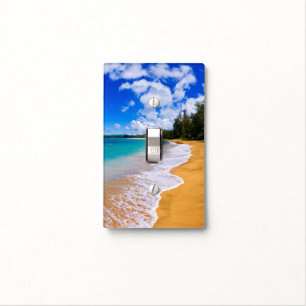 Tropical beach paradise, Hawaii Light Switch Cover