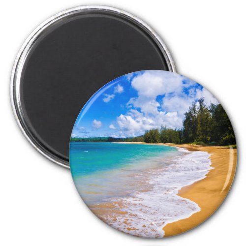 Tropical beach paradise Hawaii Magnet