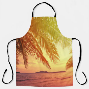 Tropical Beach Paradise: Serene Landscape. Apron