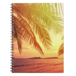Tropical Beach Paradise: Serene Landscape. Notebook