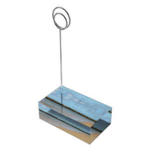 Tropical Beach Paradise Table Card Holder