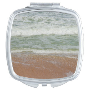 Tropical Beach Paradise Waves Water Sand Photo Compact Mirror