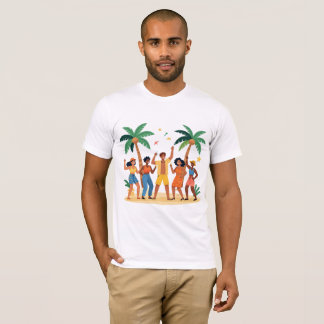 Tropical Beach Party Friends Summer Celebration T-Shirt