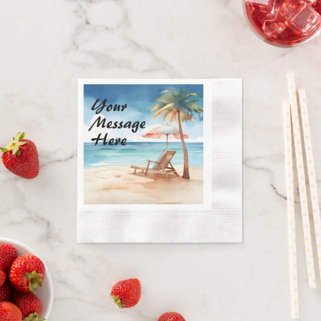 Tropical Beach Party Napkins (Insitu)