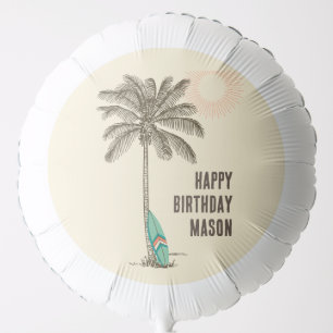 Tropical Beach Party Palm Tree Balloon