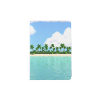 Tropical Beach Passport Holder