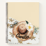 Tropical Beach Personalized  Notebook<br><div class="desc">Tropical Beach Personalized Notebook. Matching items in our store Cava Party Design</div>