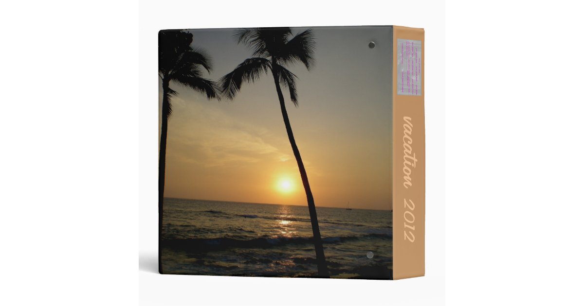 tropical beach photo album 3 ring binder zazzle tropical photo album