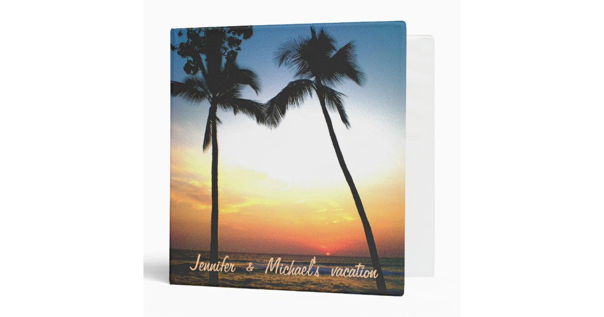 tropical beach photo album 3 ring binder zazzle tropical photo album