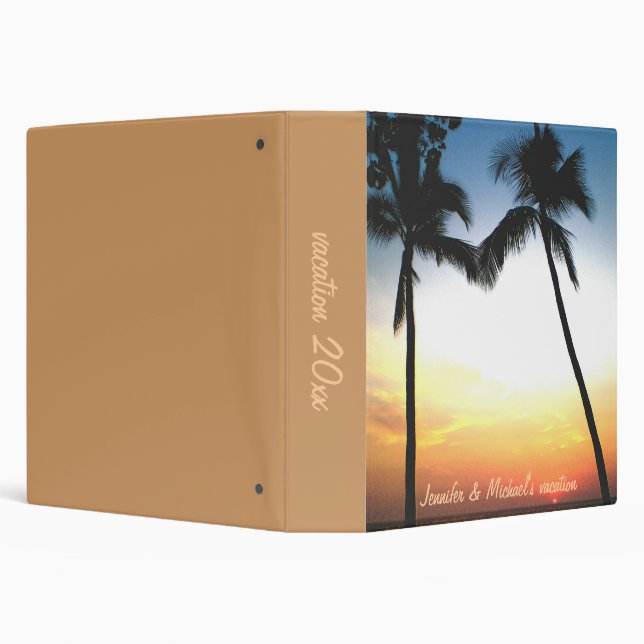 Tropical Beach Photo  Album Binder (Background)